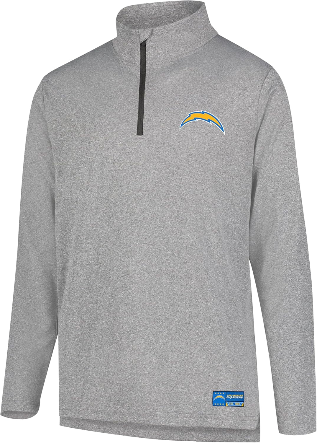 Men'S NFL Official Super Soft Quarter Zip Long Sleeve T-Shirt